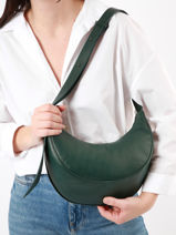 Sac Bandoulière Sosoomao Cuir Etrier Vert sosoomao ECSO057M-vue-porte