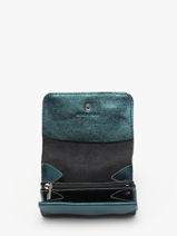 Leather Coin Purse Etincelle Irisée Etrier Green etincelle irisee EETI650-vue-porte