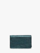 Leather Coin Purse Etincelle Irisée Etrier Green etincelle irisee EETI650