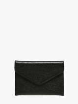Leather Wallet Etincelle Irisée Etrier Black etincelle irisee EETI054
