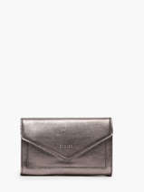 Leather Etincelle Irisée Portefeuille Etrier Pink etincelle irisee EETI469