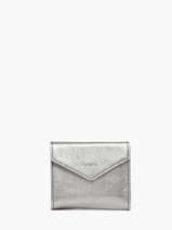 Card Holder Leather Etincelle Irisée Etrier Silver etincelle irisee EETI113