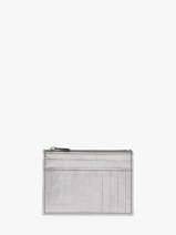 Card Holder Etincelle Irisée Leather Etrier Silver etincelle irisee EETI5004