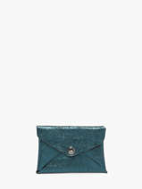 Card Holder Etincelle Irisée Leather Etrier Green etincelle irisee EETI5003