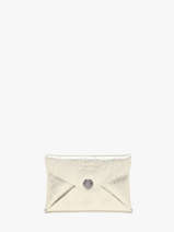 Card Holder Etincelle Irisée Leather Etrier Gold etincelle irisee EETI5003