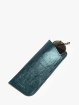 Sunglass Case Etincelle Irisée Leather Etrier Green etincelle irisee EETI5001-vue-porte
