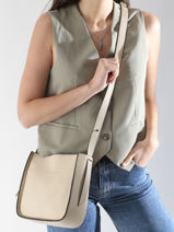 Sac Bandoulière S Foudre Cuir Etrier Beige foudre EFOD087S-vue-porte