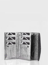 Leather Etincelle Irisée Portefeuille Etrier Silver etincelle irisee EETI469-vue-porte