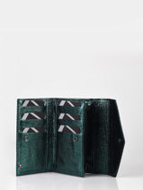 Leather Etincelle Irisée Portefeuille Etrier Green etincelle irisee EETI469-vue-porte