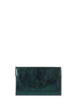 Leather Etincelle Irisée Portefeuille Etrier Green etincelle irisee EETI469