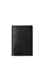 Leather Etincelle Irisée Passport Holder Etrier Black etincelle irisee EETI025