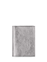 Leather Etincelle Irisée Passport Holder Etrier Silver etincelle irisee EETI025