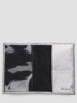 Leather Etincelle Irisée Passport Holder Etrier Silver etincelle irisee EETI025-vue-porte