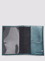 Leather Etincelle Irisée Passport Holder Etrier Green etincelle irisee EETI025-vue-porte