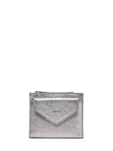 Coin Purse Leather Etincelle Irisée Etrier Silver etincelle irisee EETI810