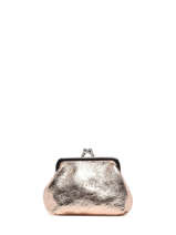 Leather Coin Purse Etincelle Irisée Etrier Gold etincelle irisee EETI654