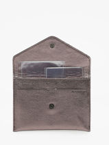 Leather Wallet Etincelle Irisée Etrier Pink etincelle irisee EETI054-vue-porte