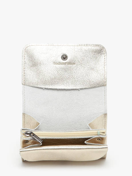 Porte-monnaie Etincelle Irisée Cuir Etrier Or etincelle irisee EETI650 vue secondaire 1