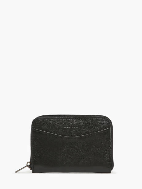 Coin Purse Leather Etincelle Irisée Etrier Black etincelle irisee EETI900