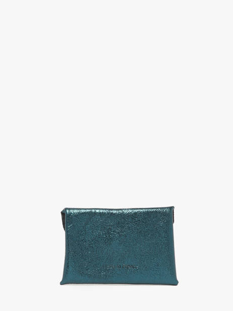 Card Holder Etincelle IrisÃ©e Leather Etrier Green etincelle irisee EETI5003 other view 2