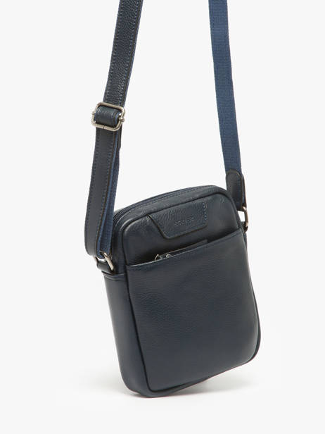 Sac BandouliÃ¨re Flandres Cuir Etrier Bleu flandres EFLA729S vue secondaire 2