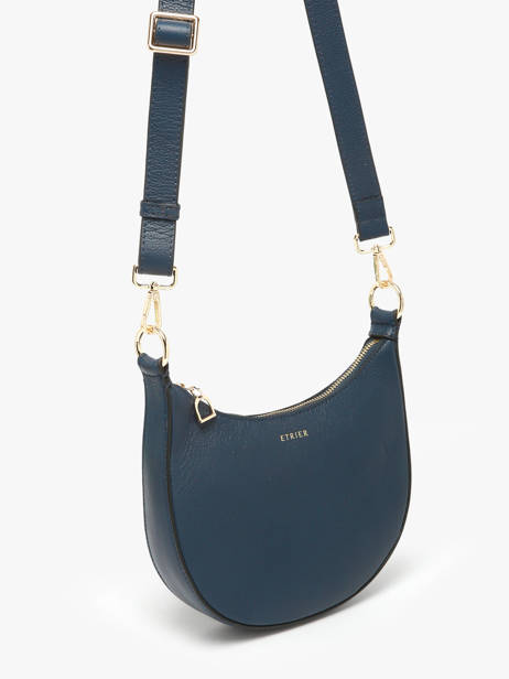 Shoulder Bag S Tradition Leather Etrier Blue tradition ETRA102S other view 2