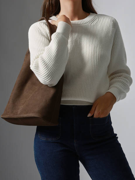 Hobo M Cavalier Nubuck Leather Etrier Brown cavalier nubuck ECAN154M other view 1