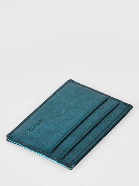 Card Holder Leather Etincelle Irisée Etrier Green etincelle irisee EETI011 other view 1