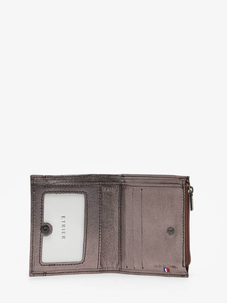Porte-monnaie Etincelle IrisÃ©e Cuir Etrier Rose etincelle irisee EETI810 vue secondaire 1